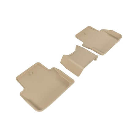 3D Maxpider 3 Piece Carbon Fiber Embossed Pattern Kagu Black 2nd Row for 2015-2017 Acura TLX, 3PK L1AC00921509